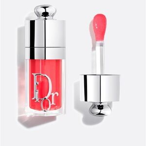NIBDior Lip Gloss in Bold Pink with Silver Accents full size